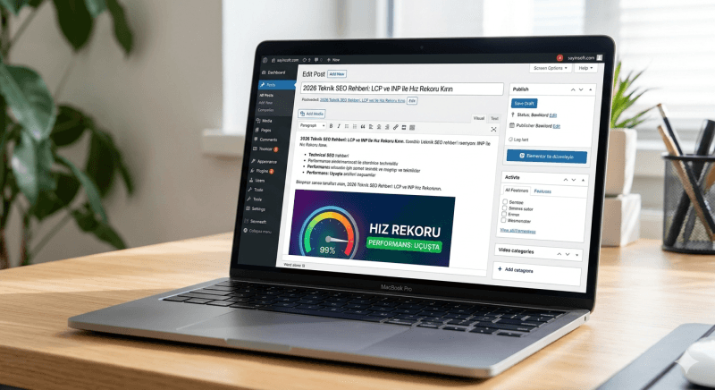Teknik SEO Analizi ve Web Sitesi Hız Performans Grafiği - Sayınsoft
